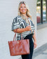 Heath Tote Bag Saddle EC: Default