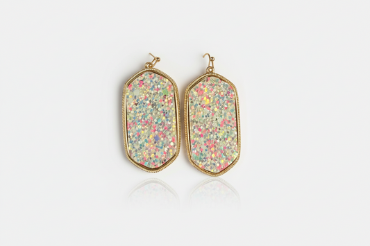 Light Pink Sparkle Earrings