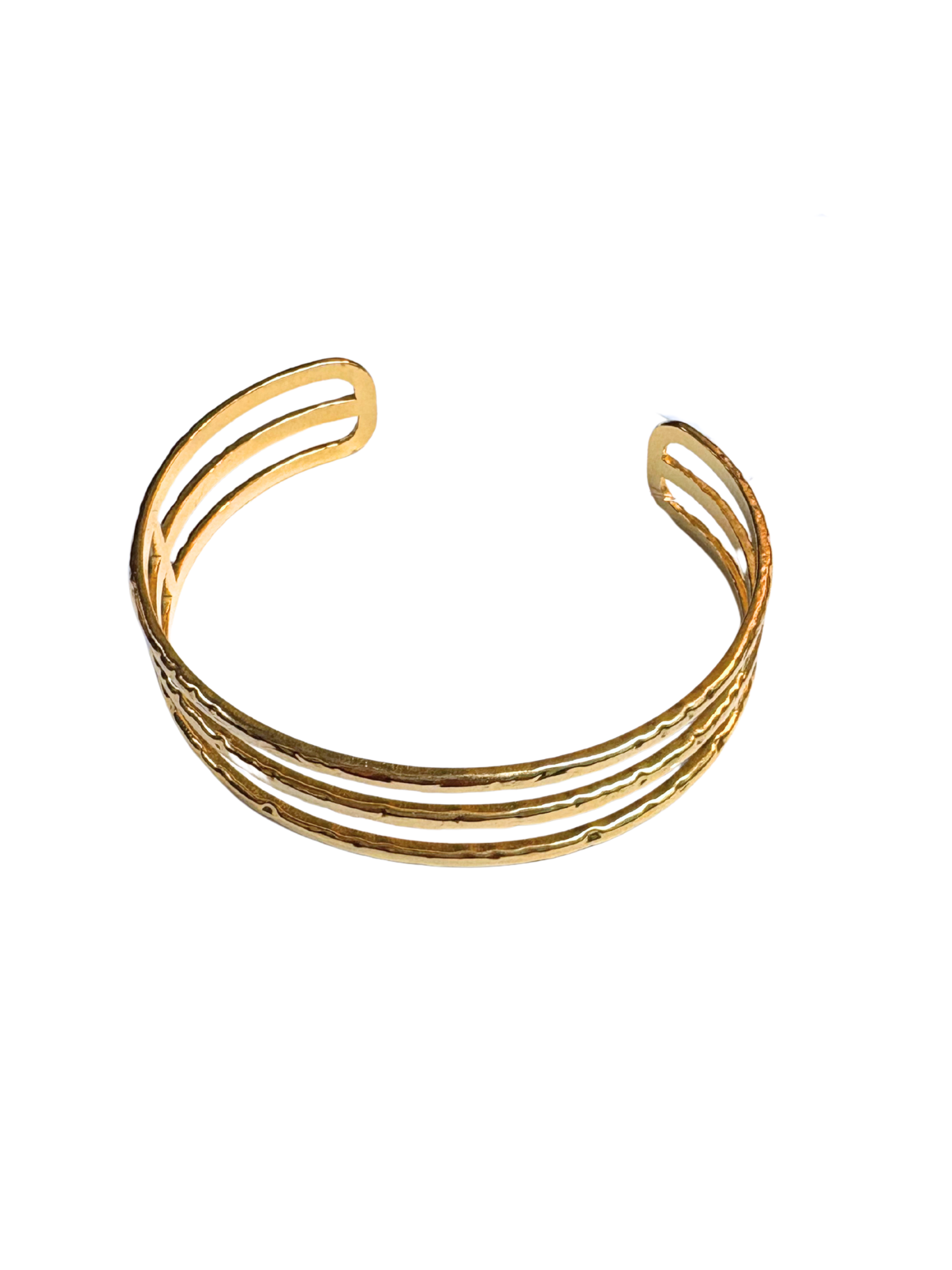 Gold Three Lined Cuff