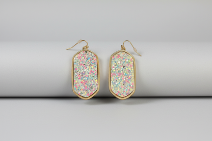 Light Pink Sparkle Earrings