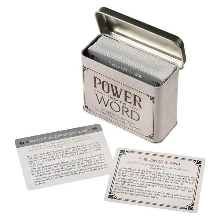 Power from the Word Devotional Cards Tin