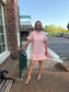 Andria Stand Collar Mini Dress