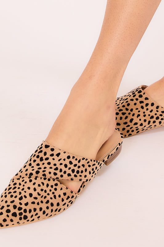 Penny Leopard Slide Shoe