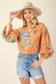 Coral and Floral Top