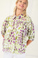 Colorful Leopard Button Down Blouse