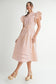 "Willow" Blush Midi Dress