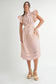 "Willow" Blush Midi Dress