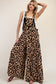 Cheetah Print Wide Leg Jumpsuit - Preorder Avail 1/27