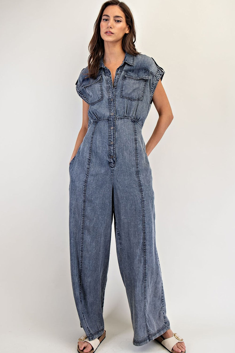 "Gina" Denim Jumpsuit