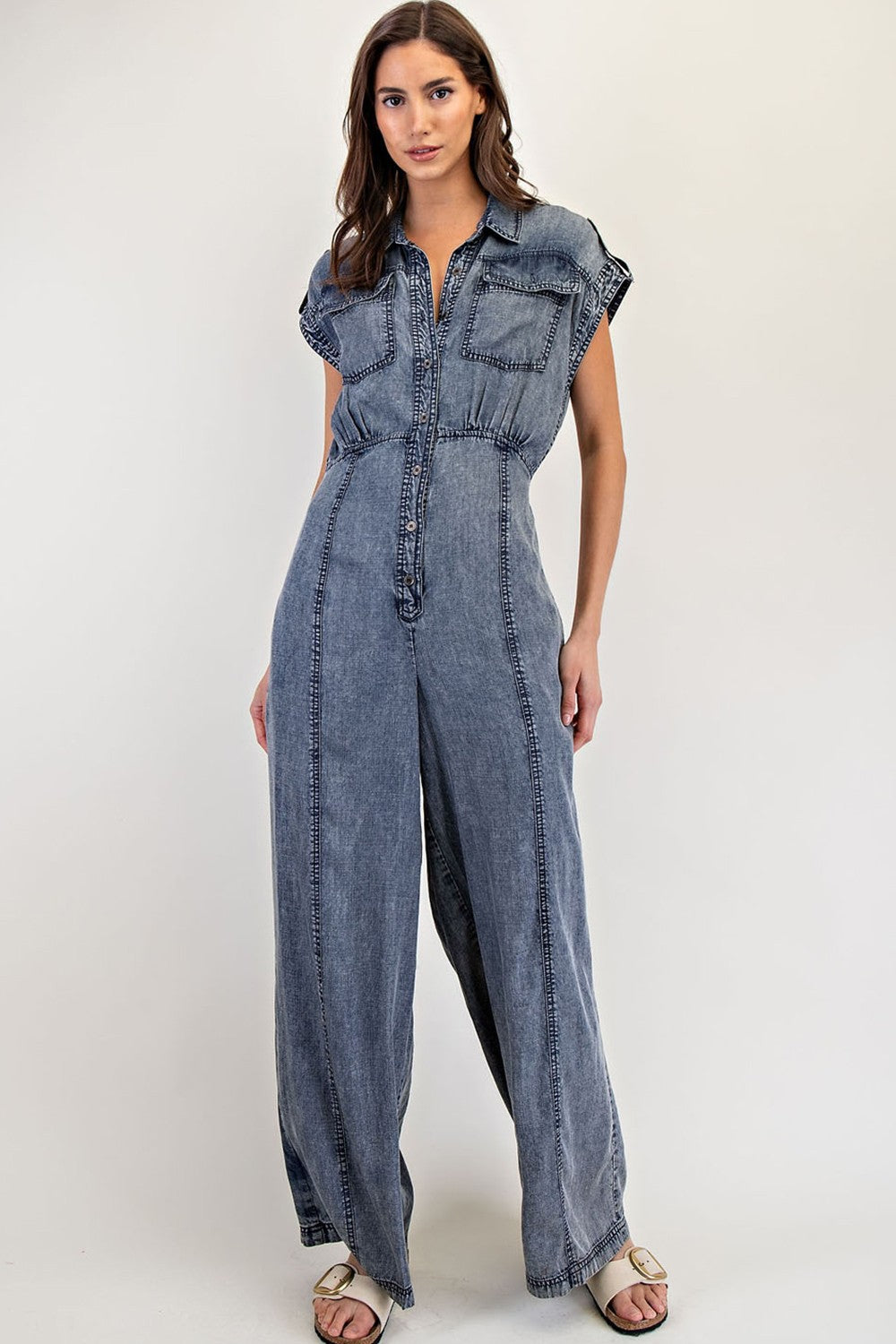 "Gina" Denim Jumpsuit