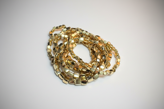 Gold bracelet set