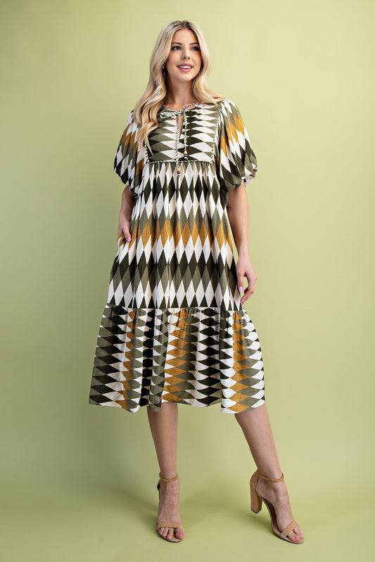 Diamond Midi Dress