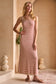 Natalie Striped Ribbed Maxi Dress