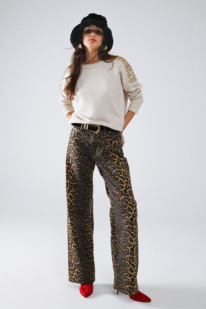 Leopard Jeans