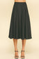 Silky Pleated Midi Skirt