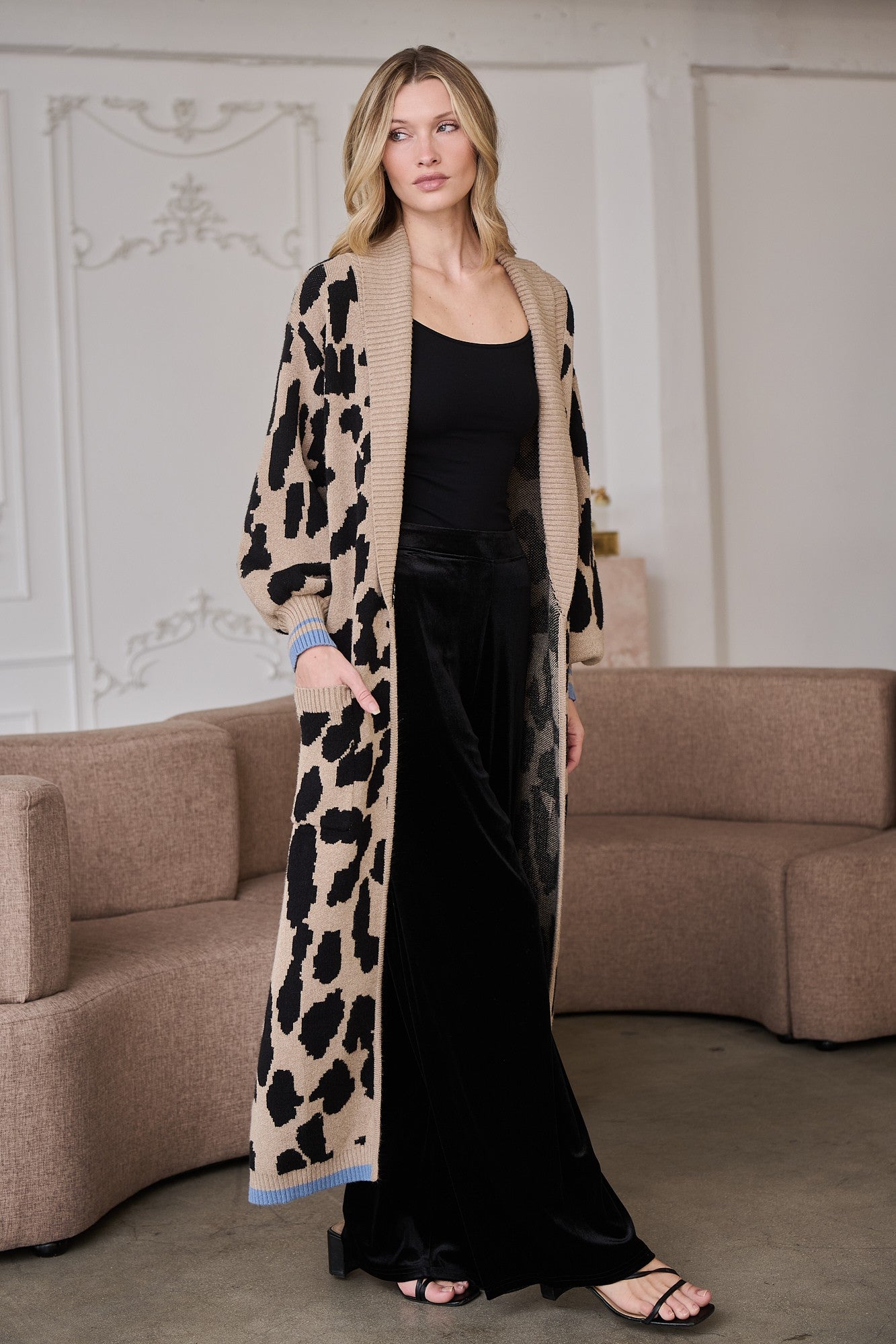 Leopard Duster Sweater