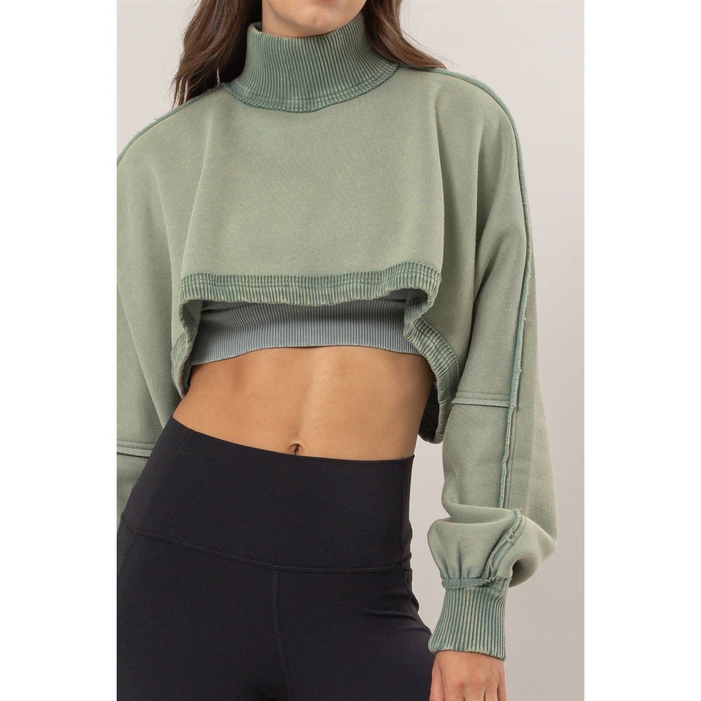 Cropped Turtleneck Sweater