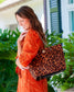 Quentin Quilted Tote Spotted Saddle: Default