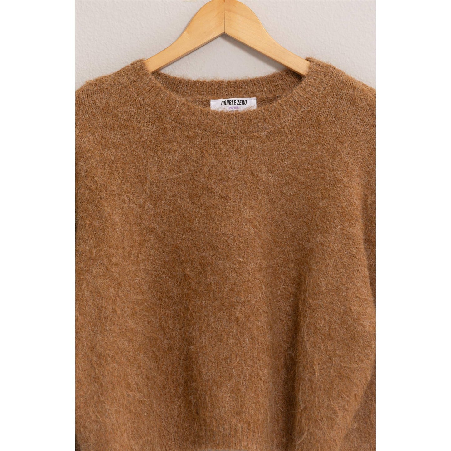 Wool Blend Cropped Sweater: LIGHT GREEN / S-M-L(2-2-2)