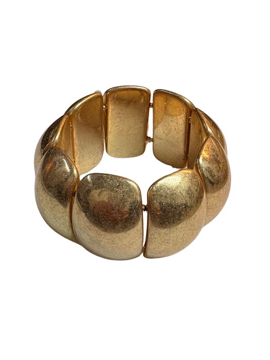 Chunky Gold Rectangle Bracelet