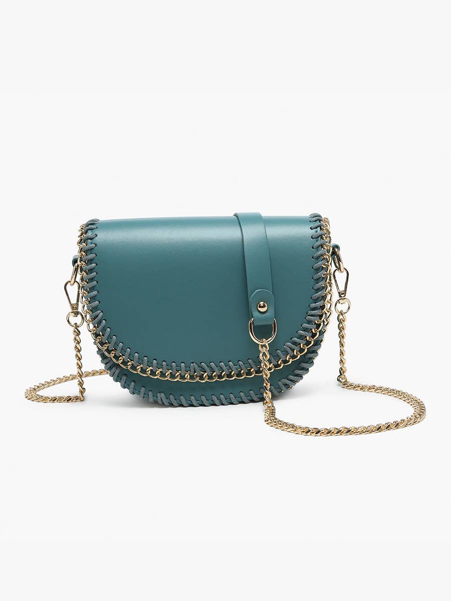Istanbul Gold Chain Trim Crossbody | JN2561 : Greige
