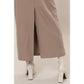 Pencil Midi Skirt: MOCHA