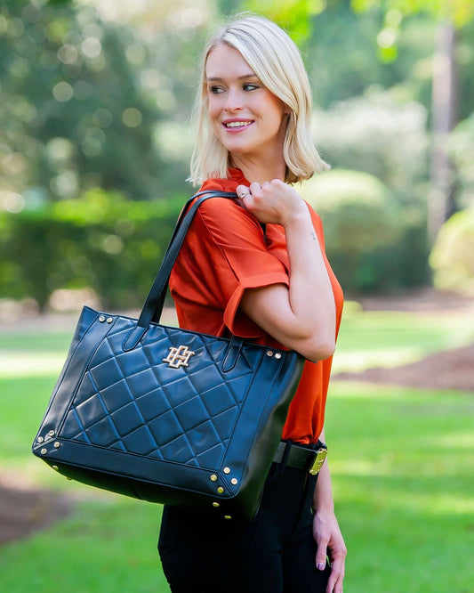 Sophie Zippered Tote Black LD: Default