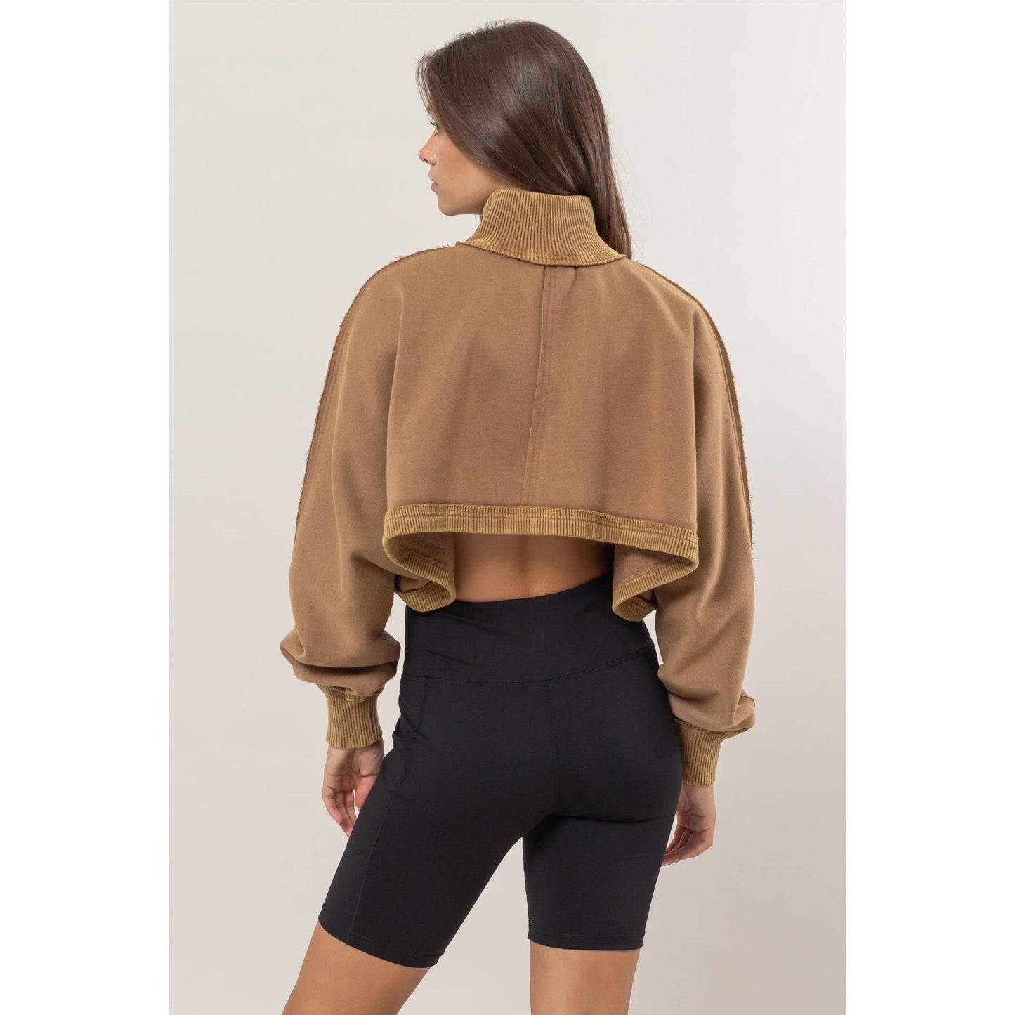 Cropped Turtleneck Sweater