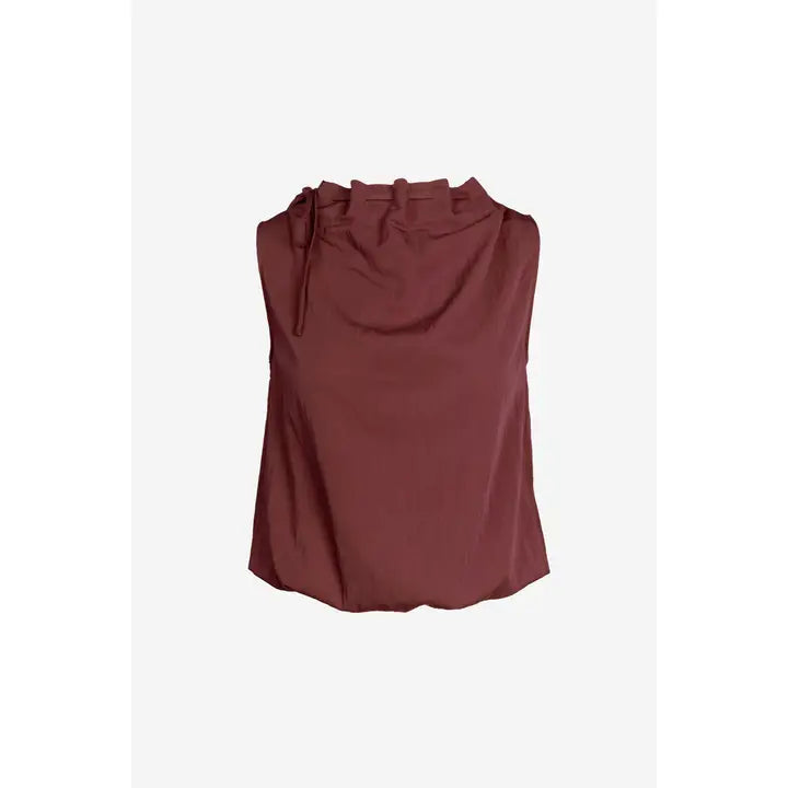 Cinched Mock Neck Top