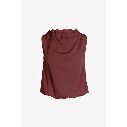 Cinched Mock Neck Top