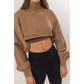 Cropped Turtleneck Sweater