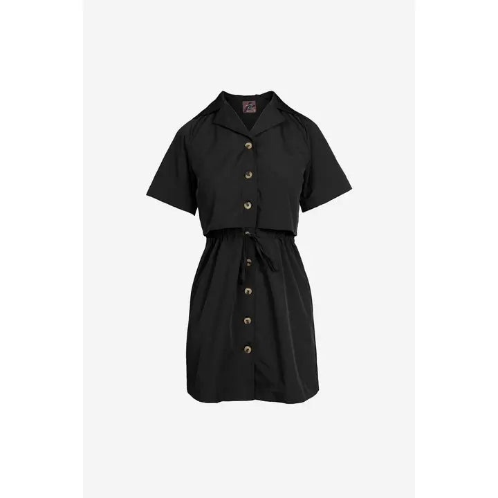 Karla Button Tie Dress