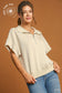 Sally Quarter Zip Short Sleeve Top