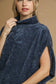 Poncho Velour Top
