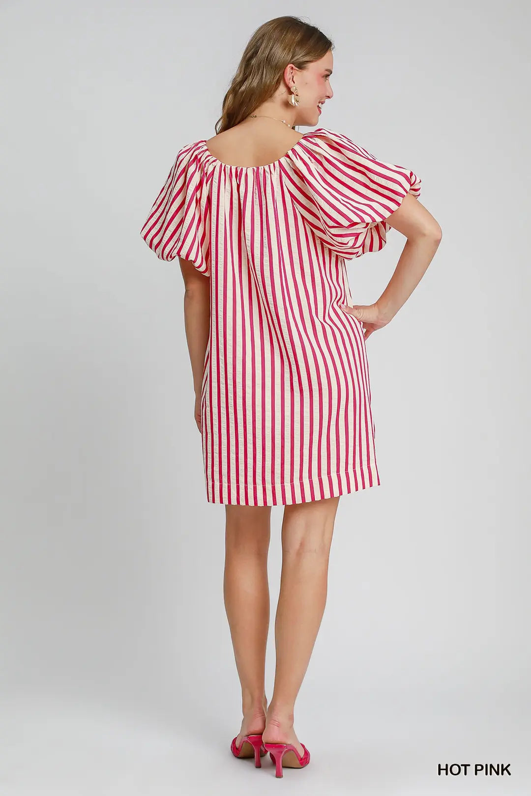 Striped Print Mini Dress