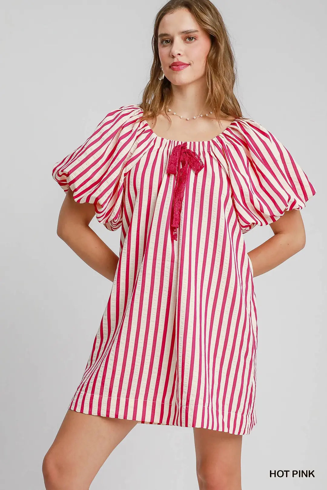 Striped Print Mini Dress