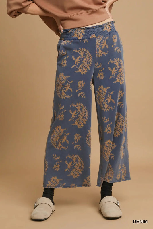 Paisley Print Pant