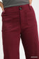 Maroon Button Stretch Pants