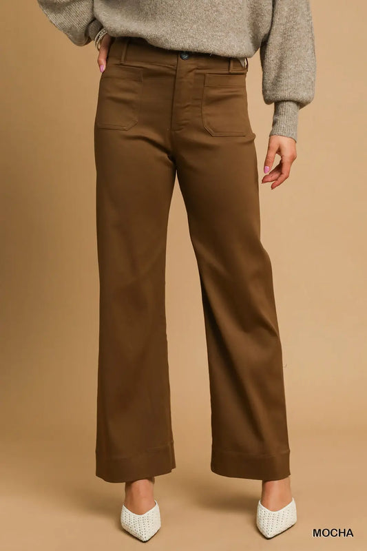 Terri Button Stretched Pants