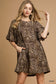 Olive Leopard Swing Dress