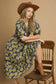 Kim Floral Western Puff Sleeve Midi Dress