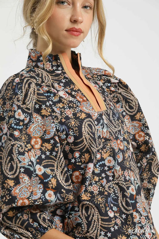 Mae Floral Puff Sleeve Top