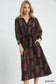 Stephanie Floral Mix Midi Dress