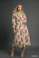 Stephanie Floral Mix Midi Dress