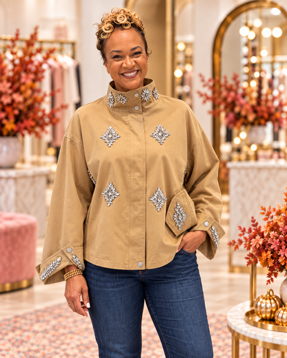 Dorothy Embellished Khaki