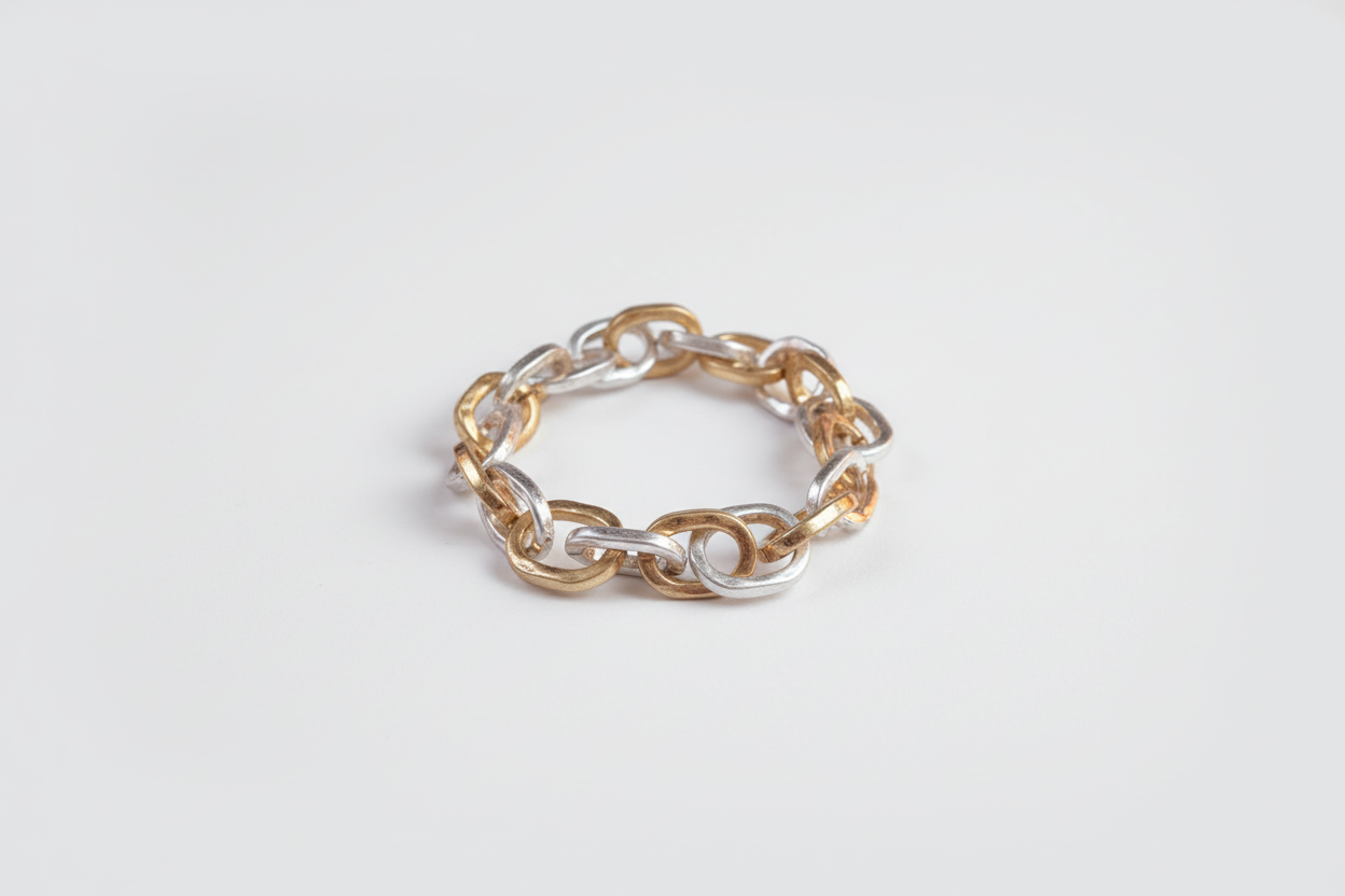 Mixed Metal Chain Bracelet