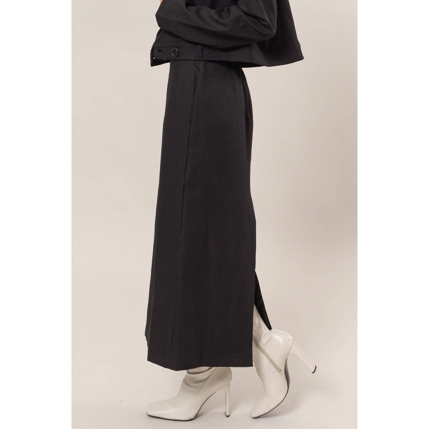 Pencil Midi Skirt: MOCHA