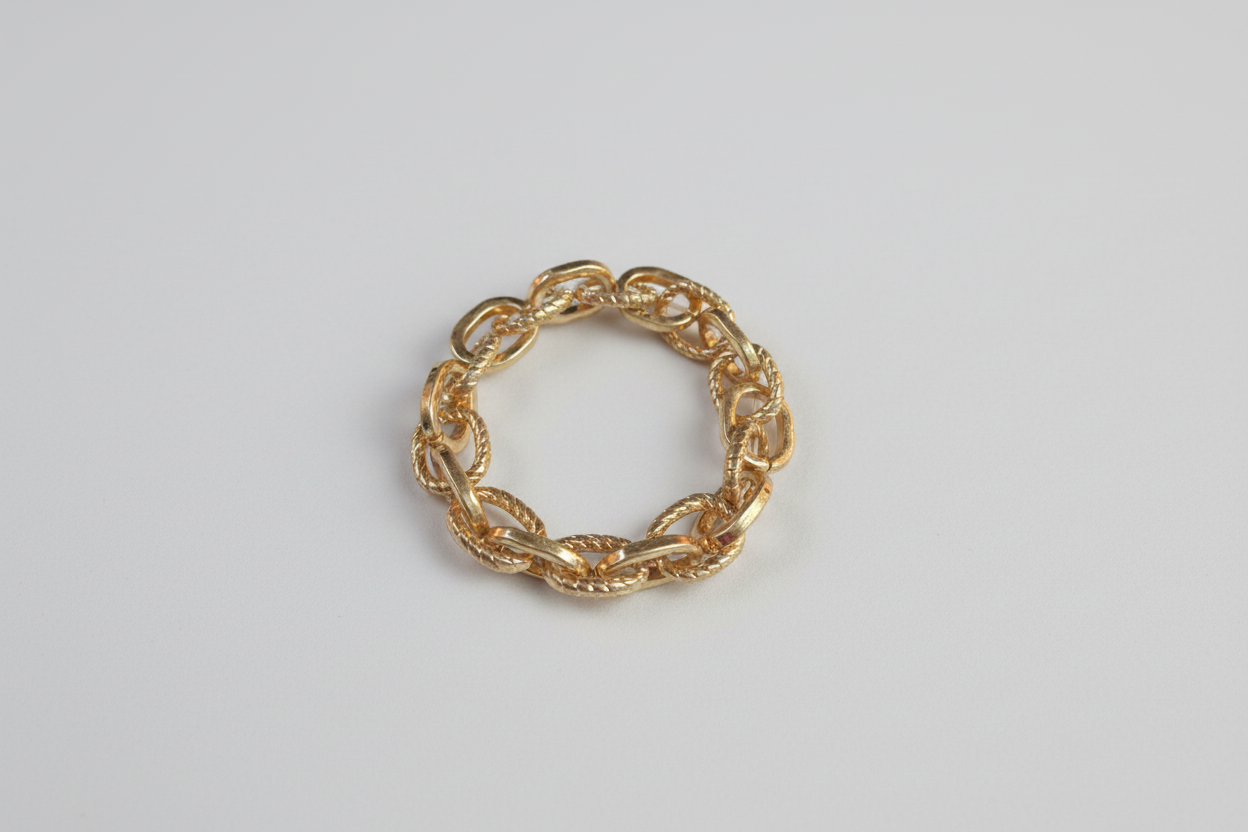 Textured Chain Link Bracelet