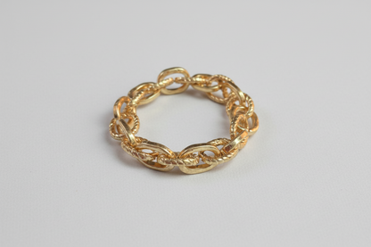 Textured Chain Link Bracelet