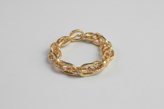 Textured Chain Link Bracelet